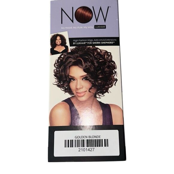 Luxhair NOW by Sherri Shepherd Womens Golden Blonde Lace Front Wig - Soft Curls - Picture 2 of 3